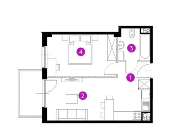 2 room apartment 40 m² Sosnowiec, Poland - obrazek 11