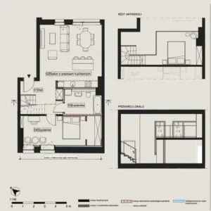 Multilevel apartments 2 bedrooms 83 m² Gdansk, Poland