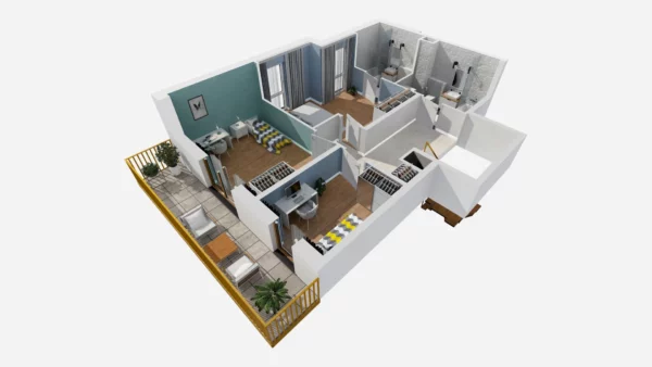 Multilevel apartments 5 bedrooms 117 m² Warsaw, Poland - obrazek 9