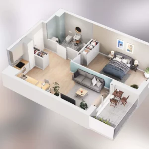 1 bedroom apartment 46 m² Poznan, Poland
