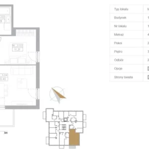 1 bedroom apartment 44 m² Reda, Poland