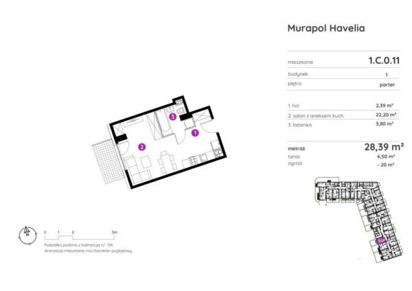 1 bedroom apartment 28 m² Poznan, Poland - obrazek 2
