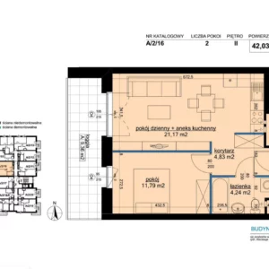 1 bedroom apartment 42 m² Poznan, Poland