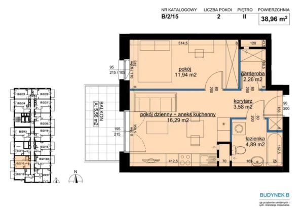 1 bedroom apartment 39 m² Poznan, Poland - obrazek 6