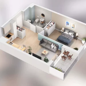 1 bedroom apartment 46 m² Poznan, Poland