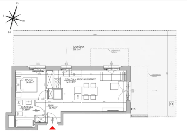 2 room apartment  Warsaw, Poland - obrazek 12