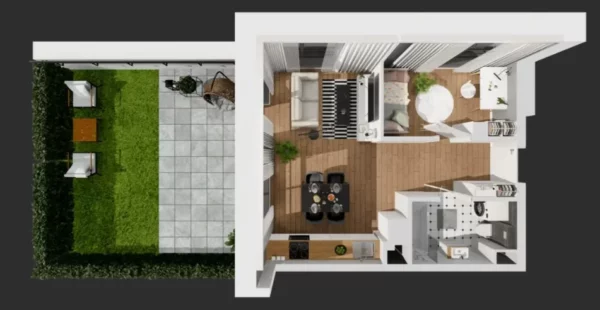1 bedroom apartment 38 m² Gdansk, Poland - obrazek 13