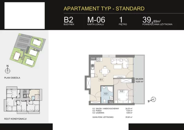 1 bedroom apartment 40 m² Poznan, Poland - obrazek 2