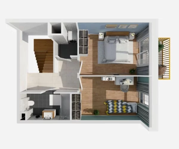 Multilevel apartments 2 bedrooms  Warsaw, Poland - obrazek 5