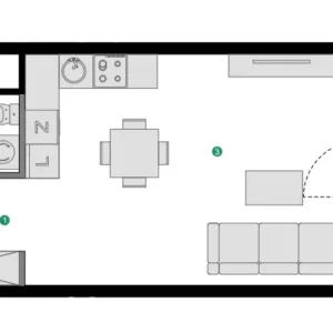 1 room apartment 33 m² Gdansk, Poland