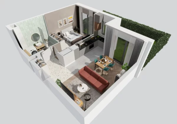 Penthouse 2 rooms  Warsaw, Poland - obrazek 7