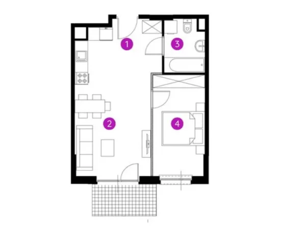 2 room apartment 43 m² Poznan, Poland - obrazek 11
