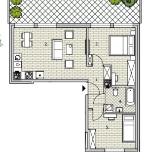 2 bedroom apartment 54 m² Reda, Poland