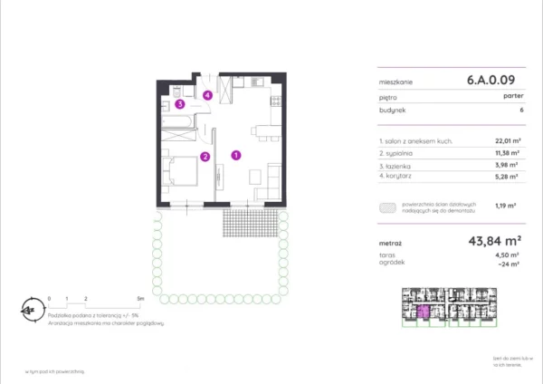 1 bedroom apartment 44 m² Poznan, Poland - obrazek 3