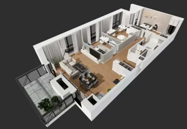 3 bedroom apartment 94 m² Gdansk, Poland - obrazek 13