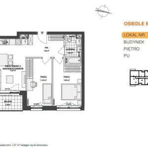 2 bedroom apartment 56 m² Pogorze, Poland