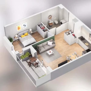 1 bedroom apartment 47 m² Poznan, Poland