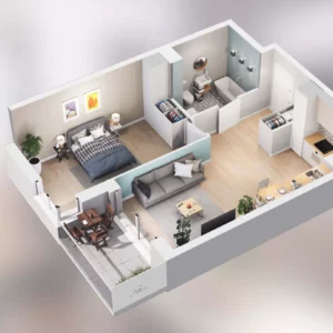 1 bedroom apartment 45 m² Poznan, Poland