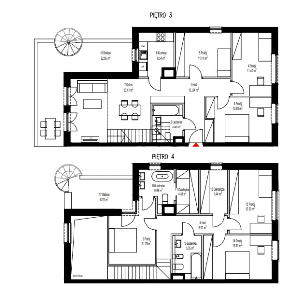 7 room apartment 157 m² Warsaw, Poland - obrazek 10