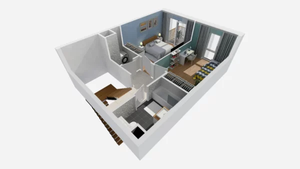 Multilevel apartments 2 bedrooms  Warsaw, Poland - obrazek 7