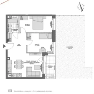 2 bedroom apartment 57 m² Gdansk, Poland