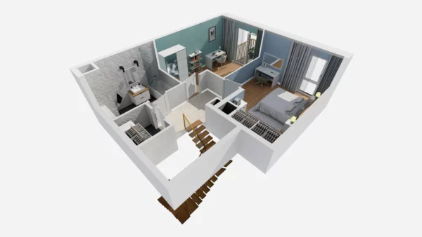 Multilevel apartments 2 bedrooms 83 m² Warsaw, Poland - obrazek 7