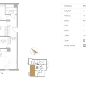 3 bedroom apartment 70 m² Reda, Poland