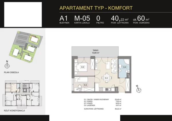 2 bedroom apartment 40 m² Poznan, Poland - obrazek 2