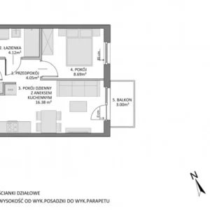 1 bedroom apartment 33 m² Gdansk, Poland