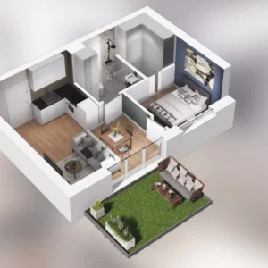 1 bedroom apartment 33 m² Poznan, Poland