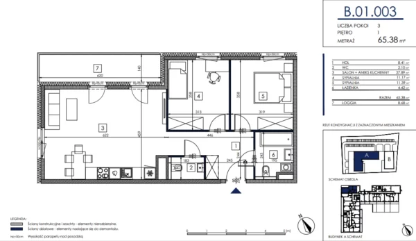 1 bedroom apartment 65 m² Poznan, Poland - obrazek 5