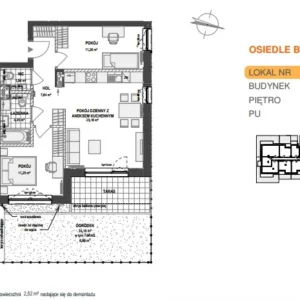 2 bedroom apartment 66 m² Pogorze, Poland