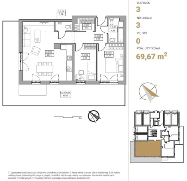 2 bedroom apartment 70 m² Reda, Poland