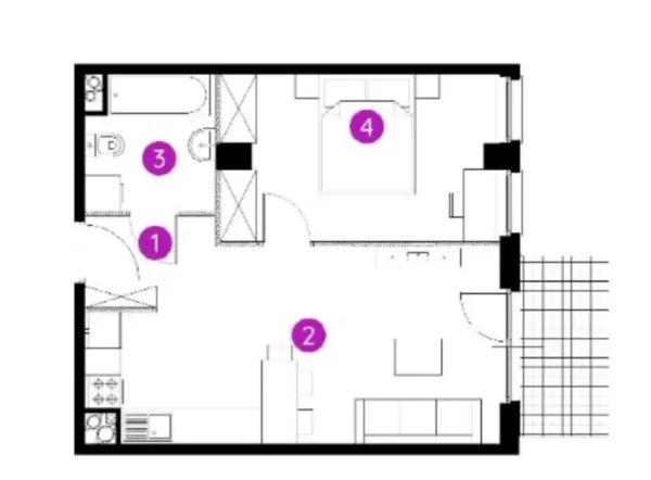 2 room apartment 41 m² Sosnowiec, Poland - obrazek 11