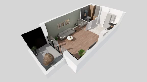 Studio apartment 1 bedroom 34 m² Warsaw, Poland - obrazek 7