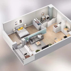 1 bedroom apartment 48 m² Poznan, Poland