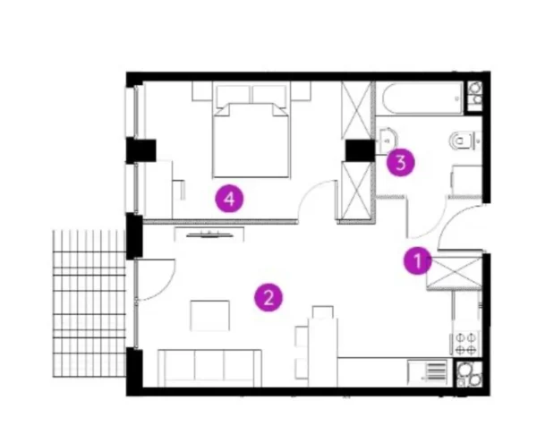 2 room apartment 42 m² Sosnowiec, Poland - obrazek 11