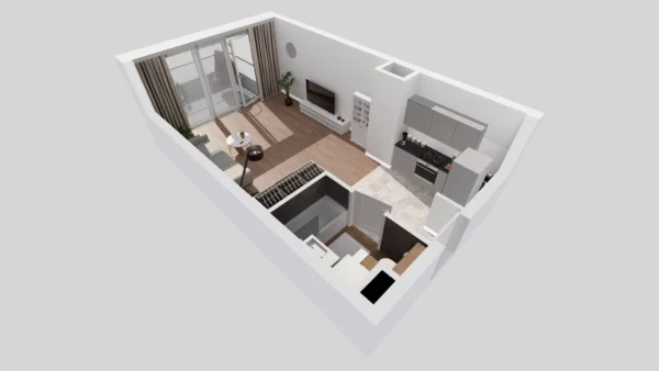 Studio apartment 1 bedroom 35 m² Warsaw, Poland - obrazek 5