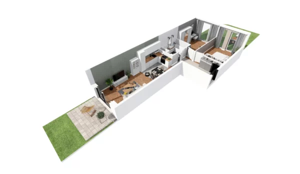 1 bedroom apartment 61 m² Poznan, Poland - obrazek 2