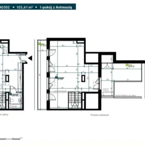 2 bedroom apartment 64 m² Warsaw, Poland