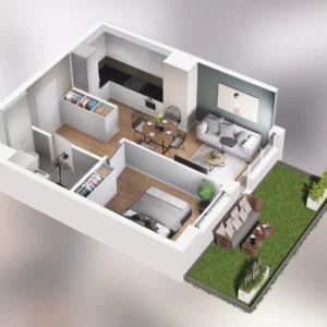 1 bedroom apartment 36 m² Poznan, Poland