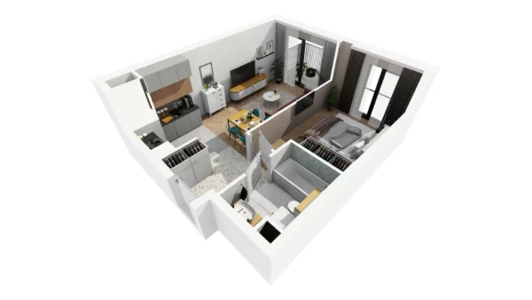 2 room apartment 40 m² Warsaw, Poland - obrazek 8
