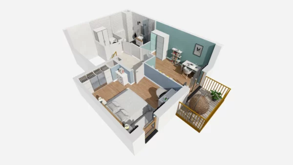 Multilevel apartments 2 bedrooms 83 m² Warsaw, Poland - obrazek 8