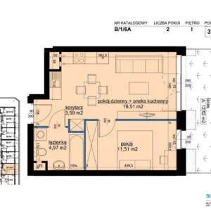 1 bedroom apartment 40 m² Poznan, Poland