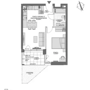 1 bedroom apartment 43 m² Gdansk, Poland
