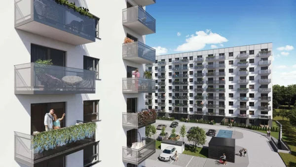 2 room apartment 43 m² Poznan, Poland - obrazek 3