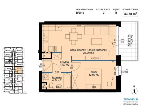 1 bedroom apartment 44 m² Poznan, Poland - obrazek 6