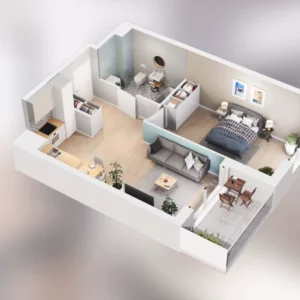 1 bedroom apartment 46 m² Poznan, Poland