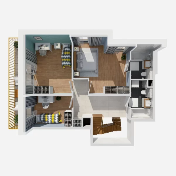 Multilevel apartments 5 bedrooms 117 m² Warsaw, Poland - obrazek 5