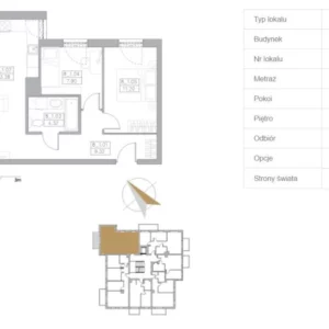 2 bedroom apartment 56 m² Reda, Poland